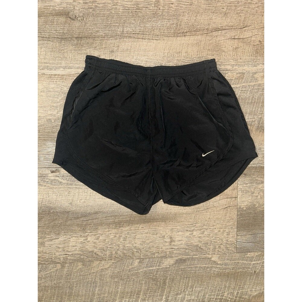Nike Tempo Dri-Fit Running Shorts Black White Women's Size M Medium